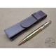 308 Bullet Pen Gift Set with Single Brown Leather Case
